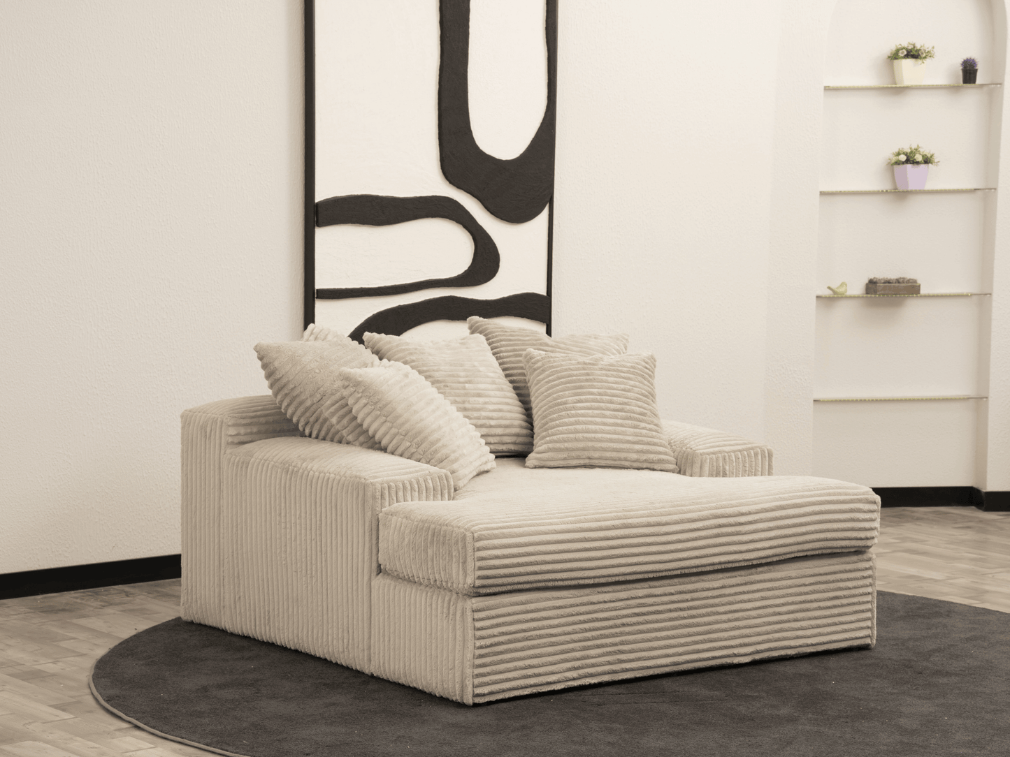 Einzelsofa "Catkin" - Beige - Nobelaa