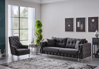 Sitzgruppe/Sofa Set - Wohnzimmergarnitur "Arabella" 3+3+1