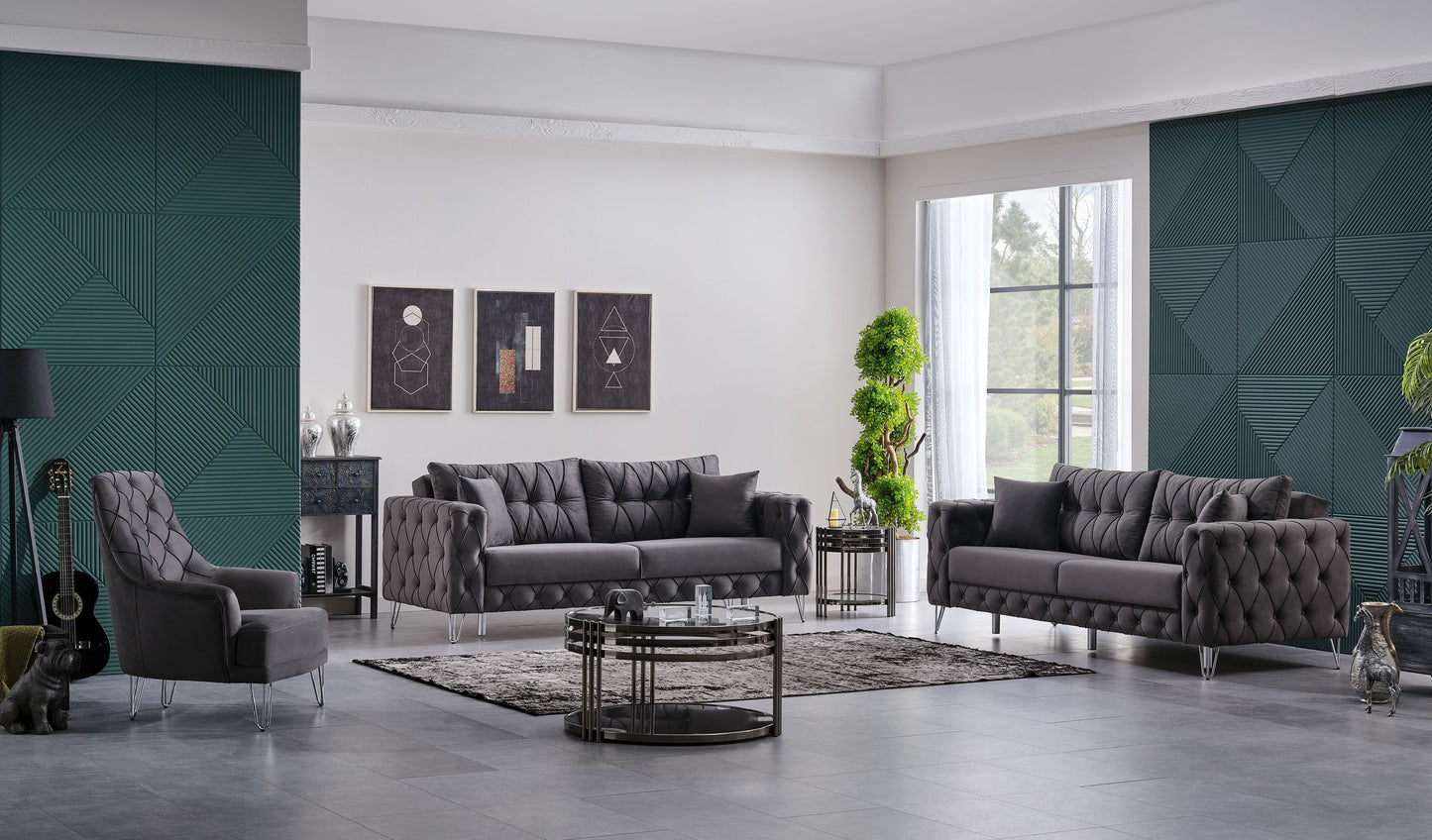 Sitzgruppe/Sofa Set - Wohnzimmergarnitur "Arabella" 3+3+1