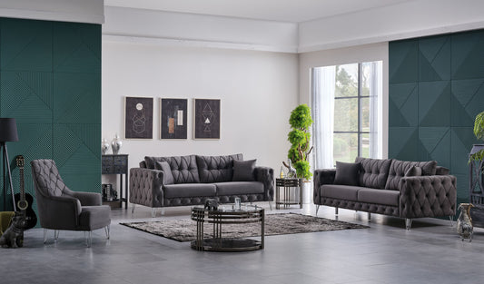 Sitzgruppe/Sofa Set - Wohnzimmergarnitur "Arabella" 3+3+1