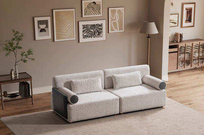 Modulares Ecksofa "Hibiscus" - Weiß - Nobelaa