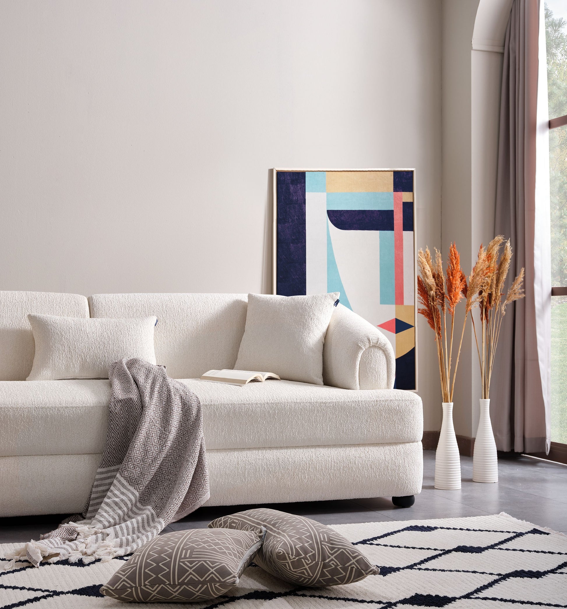 Sitzgruppe/Sofa Set - Wohnzimmergarnitur "Luma" 3+3+1