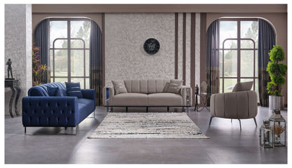 Sitzgruppe/Sofa Set - Wohnzimmergarnitur "Nox" 3+3+1