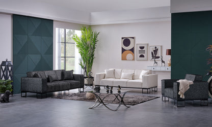 Sitzgruppe/Sofa Set - Wohnzimmergarnitur "Sia" 3+3+1
