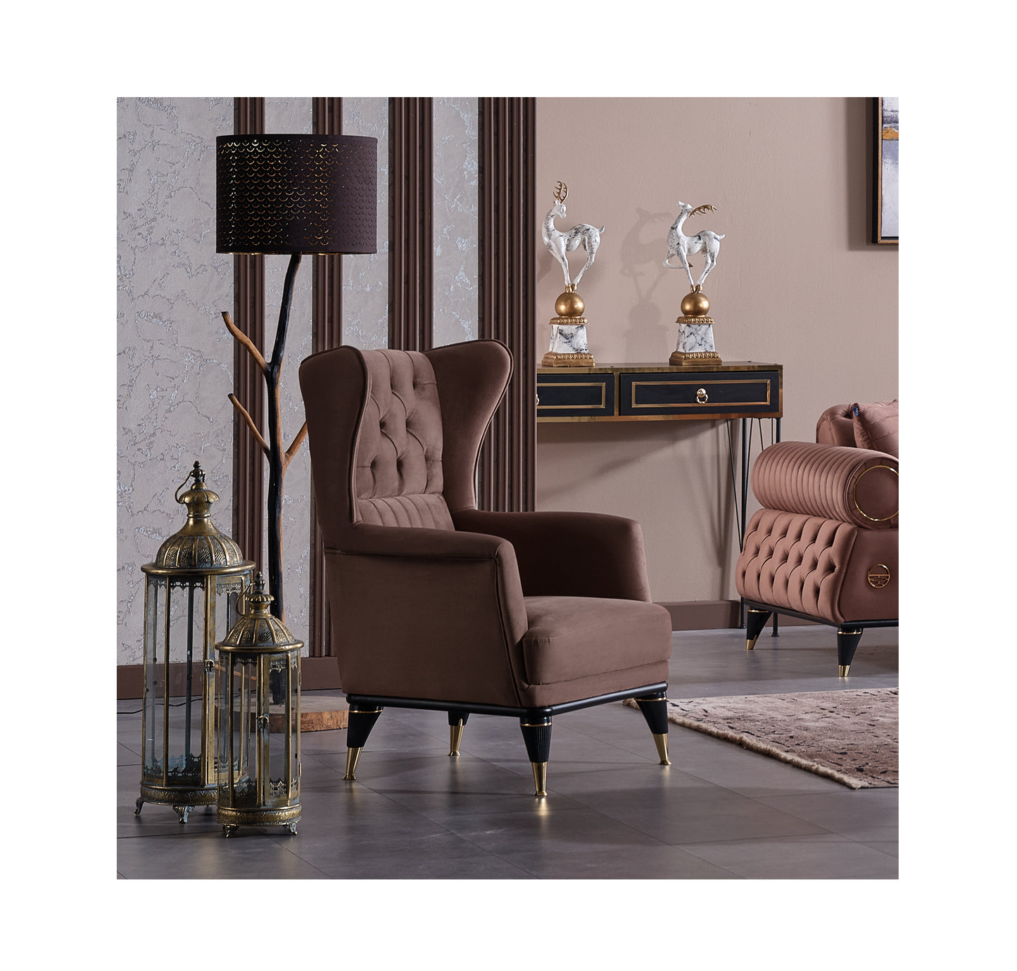 Sitzgruppe/Sofa Set - Wohnzimmergarnitur "Bellina" 3+3+1