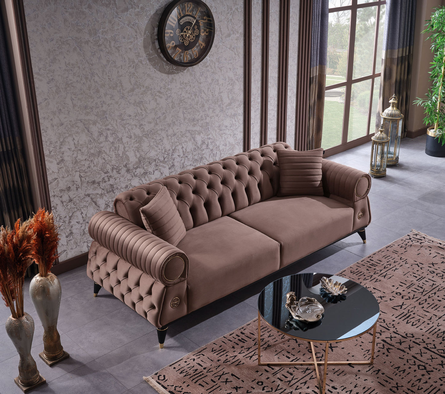 Sitzgruppe/Sofa Set - Wohnzimmergarnitur "Bellina" 3+3+1
