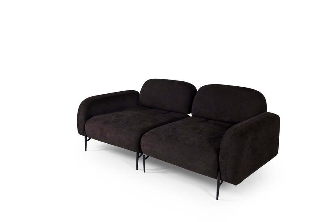 Sitzgruppe/Sofa Set - Wohnzimmergarnitur "Arbor" mit Bluetooth - Soundsystem - Weiß/Braun - Nobelaa