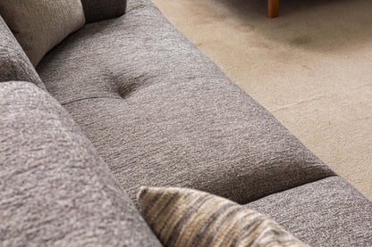 Sitzgruppe/Sofa Set - Wohnzimmergarnitur "Cassia" - Grau/Beige - Nobelaa