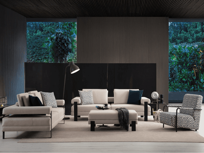 Sitzgruppe/Sofa Set - Wohnzimmergarnitur "Heliotrope" - Beige - Nobelaa