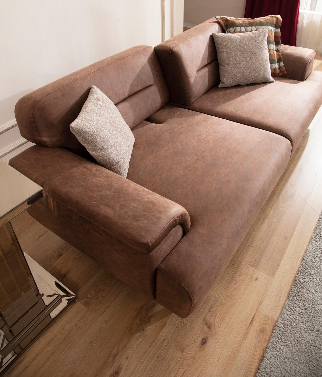 Sitzgruppe/Sofa Set - Wohnzimmergarnitur "Narcissus" - Braun/Beige - Nobelaa