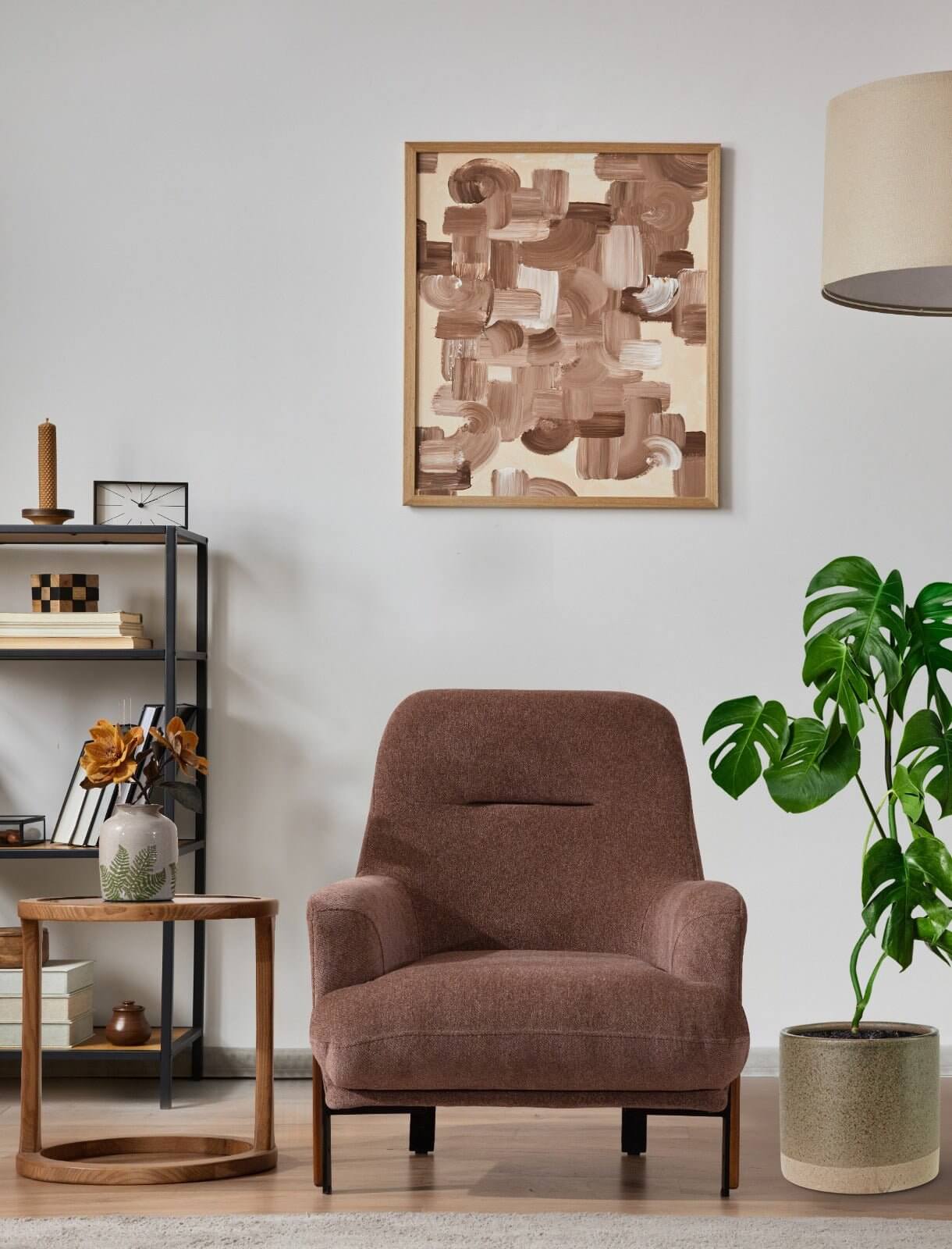 Sitzgruppe/Sofa Set - Wohnzimmergarnitur "Sage" - Beige/Braun - Nobelaa