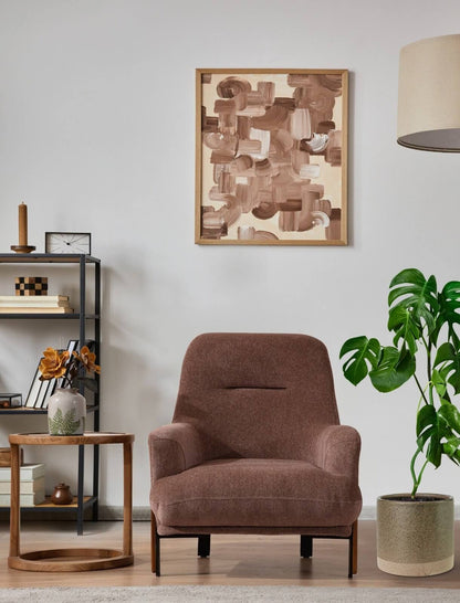 Sitzgruppe/Sofa Set - Wohnzimmergarnitur "Sage" - Beige/Braun - Nobelaa